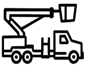 Silhouette of Heavy Equipment